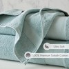 100% Premium Turkish Cotton Solid Color Bath Towel Set, Heavyweight High Absorbent Plushy & Durable Bath Towel - 2 of 4