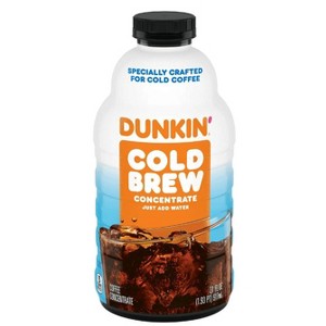 Dunkin Black Cold Brew Coffee Concentrate, 31 Oz. (Pack of 2) - 1 of 1