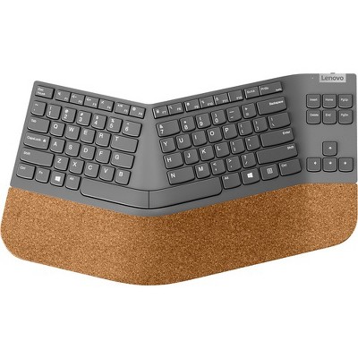 Lenovo Go Wireless Split Keyboard - US English - Wireless Connectivity - 2.40 GHz - English (US) - PC - Scissors Keyswitch - AA Battery Size Supported