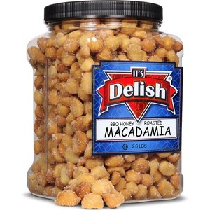 BBQ Honey Roasted Macadamia by It's Delish, 2.6 LBS Jumbo Container - 1 of 4