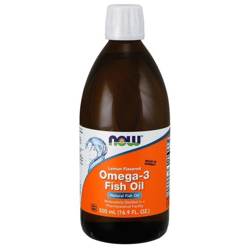 Now Foods Omega 3 Fish Oil Lemon 500 Ml Liquid Target