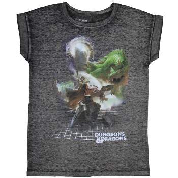 Dungeons And Dragons Junior's Dungeons And Dragons D&D Burnout T-Shirt