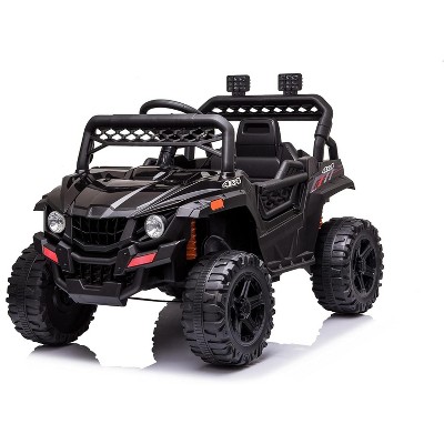 12V Kids Ride-On Truck, Electric Car for Toddlers with Remote Control, Spring Suspension, LED Lights, Battery Powered Vehicle Toy