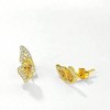 Butterfly Wing Earrings, Stud Earrings, Tiny Silver Butterfly Cartilage Earrings for Women and Girls - 3 of 4