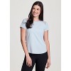 RBX Active Women's Short Sleeve T-Shirt Quick Drying Workout Top with Mesh Panels - 4 of 4