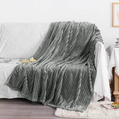 All Seasons Plush Flannel Blanket, Soft and Warm Bed Blanket for Couch Sofa Bed - NTBAY