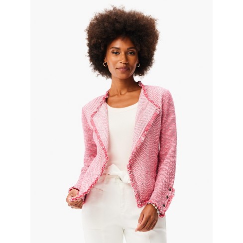 Pink knit outlet jacket