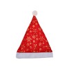 Unique Bargains Christmas Hat Thin Single-layer Snowflake Polyester 11.02"x15.35" 1 Pcs - 4 of 4