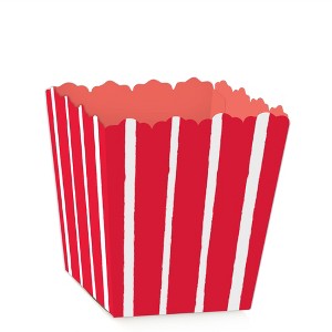 Big Dot of Happiness Red Stripes - Party Mini Favor Boxes - Simple Party Treat Candy Boxes - Set of 12 - 1 of 4