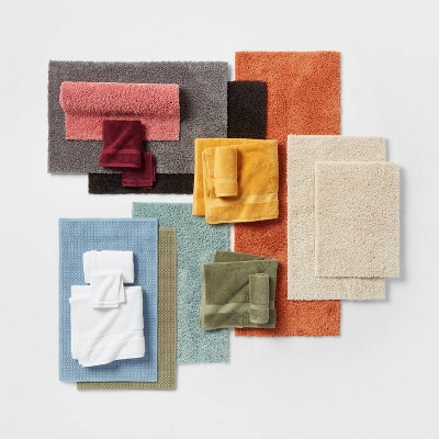 21x34 Textured Bath Mat Gray - Casaluna™ : Target