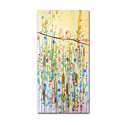 Sylvie Demers Abstract Birds on Branch Canvas Art