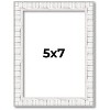 PosterPalooza | Photo Size Textured White Picture Frame - UV Acrylic, Foam Board Backing, Hanging Hardware - 2 of 4