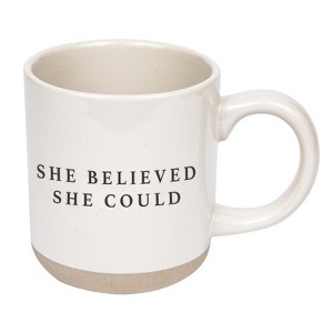 Sweet Water Decor She Believed She Could Stoneware Coffee Mug -14oz - 1 of 4