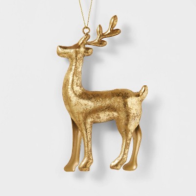 Metal Standing Deer Christmas Tree Ornament Gold - Wondershop™