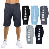 Galaxy By Harvic Men's Moisture Wicking Mesh Shorts With Side Trim Design - 2 of 2