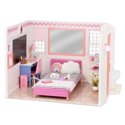 Our Generation Sweet Home Dollhouse & Furniture Playset For 18 Dolls :  Target