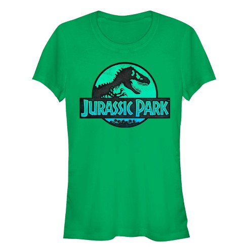 Juniors Womens Jurassic Park Ocean Ripple Logo T-Shirt - image 1 of 3