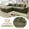 Christopher Knight Home Tess Oversized Corduroy Upholstered Sectional Sofa with Charging Ports and Cup Holders - 4 of 4