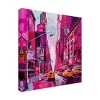 Canvas Wall Art - Ray Heere 'Pop Art New York Pink 2' Wall Art for Living Room, Bedroom, or Office Décor by Trademark Fine Art - 14 x 14 Inches - 2 of 4