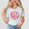 Simply Sage Market Women's Be Mine Circle Short Sleeve Graphic Tee - 2 of 3