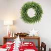 26 inch cedar wreath realistic artificial faux pine greenery farmhouse door window table mantle wall indoor outdoor christmas - 4 of 4