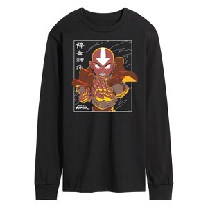 Men's - Avatar: The Last Airbender - Avatar State Aang Long Sleeve Graphic T-Shirt - 1 of 4