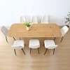Rectangle Wooden Extendable Dining Table for 6-8,Modern Design Dining Table Easy Storage For Dining Room,Farmhouse,Indoor Furniture-Tanpinhause - 3 of 4