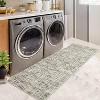 Washable Modern Abstract Area Rug with Non-Slip Backing, Soft Pearl Velvet Low-Pile Carpet, Non-Shedding Durable Indoor Rug for Living Room - 3 of 4