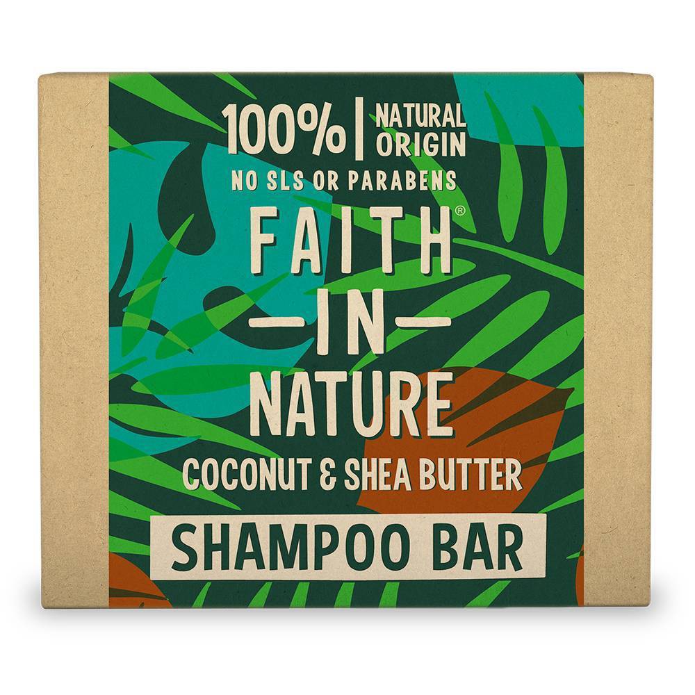 Faith in Nature Bar Coconut and Shea Butter Shampoo - 1 fl oz