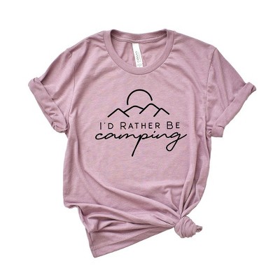 Simply Sage Market Women's I'd Rather Be Camping Short Sleeve Graphic Tee