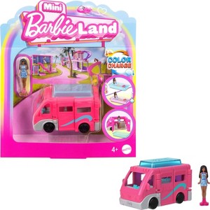 Barbie Mini BarbieLand Doll & Vehicle Set with 1.5" Doll & DreamCamper - 3pc - 1 of 4