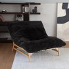 Oversized Chaise Lounge Chair,47.24" Recliner Sofa Chair, Accent Chair,Sleeper Sofa Bed with Removable Upholstered for Reading Bedroom (Brown) - 4 of 4