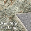 Washable Vintage Medallion Area Rug Non Slip Backing Stain Resistant & Low Pile Carpet for Bedroom Living Room Dining Room Bedroom - 4 of 4