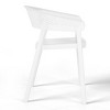 WestinTrends Playa Outdoor Modern Stackable Plastic Resin Patio Dining Armchair (Set of 2) - 4 of 4