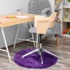 PiccoCasa Office Home Bedroom Faux Sheepskin Puffy Plush Area Soft Warm Floor Mat 1 Pc - 4 of 4