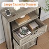 Farmhouse Kitchen Cabinet Pantry Storage Cabinet with Barn Door and Drawer Freestanding Cupboard Floor Bathroom Dining Room Cabinet - 3 of 4