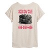 Women's - Russell Dickerson - Good Day Cafe Oversized Graphic T-Shirt - 2 of 4