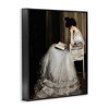 Stupell Industries Woman in Gown Reading Portrait Black Framed Giclee Art - 3 of 4