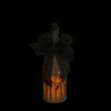 Northlight 10" LED Flameless Pillar Candle in a Clear Glass Bottle Lantern with Bird Accents - 2 of 4