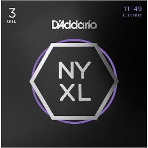 D'Addario NYXL1149 Medium 3-Pack Electric Guitar Strings - 1 of 4