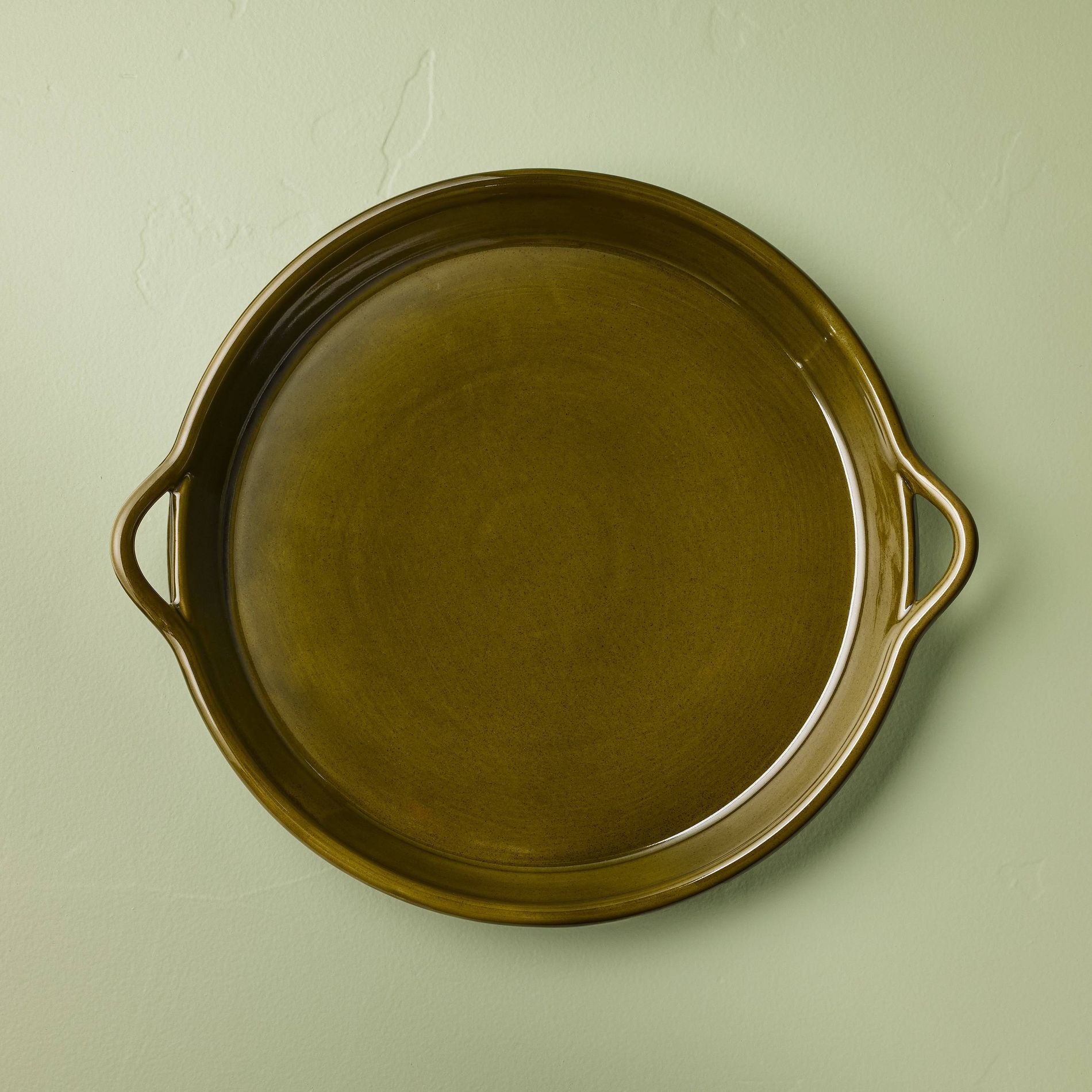 Ceramic Tray with Handles Green - Hearth & Hand™ with Magnolia