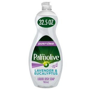 Palmolive Ultra Pure + Clear Liquid Dish Soap - Lavender and Eucalyptus - 32.5 fl oz - 1 of 4