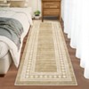 Modern Washable Area Rugs, Geometric Accent Carpet with Non-Slip Backing, Soft Low Pile Throw Rug Contemporary Bordered for Living Room Office - 3 of 4