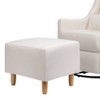 Toco swivel glider deals and stationary ottoman