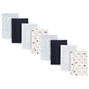 Luvable Friends Cotton Poly Flannel Burp Cloths 8-Pack, One Size - 1 of 1