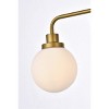 Elegant Lighting Hanson 4 lights bath sconce in brass with frosted shade - 4 of 4
