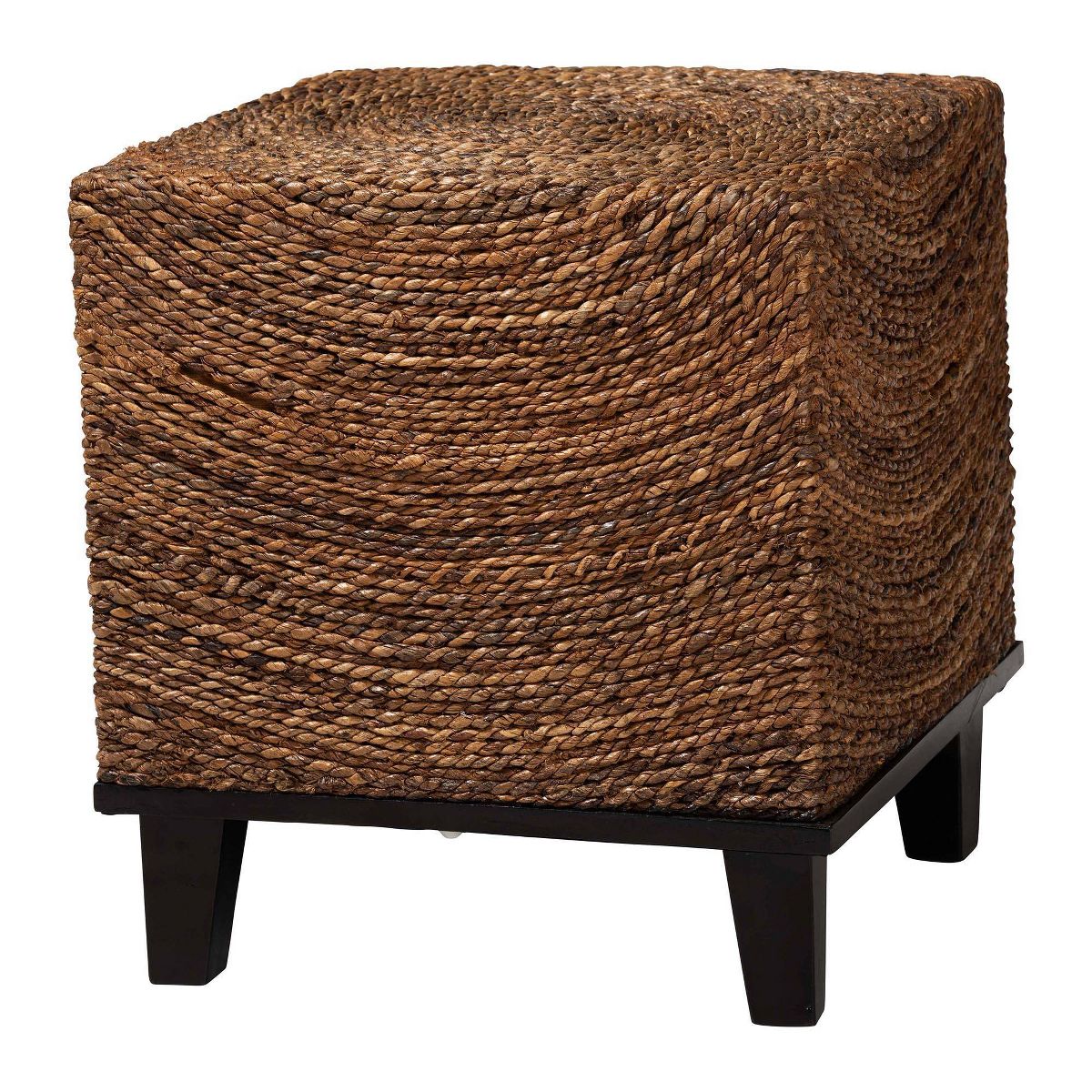bali & pari Verino End Table Natural Seagrass/Espresso Brown - thumbnail 2
