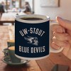 University of Wisconsin - Stout Blue Devils Logo Ceramic Coffee Mug Novelty Gift Mugs for Coffee Tea and Hot Drinks 11oz White - 4 of 4