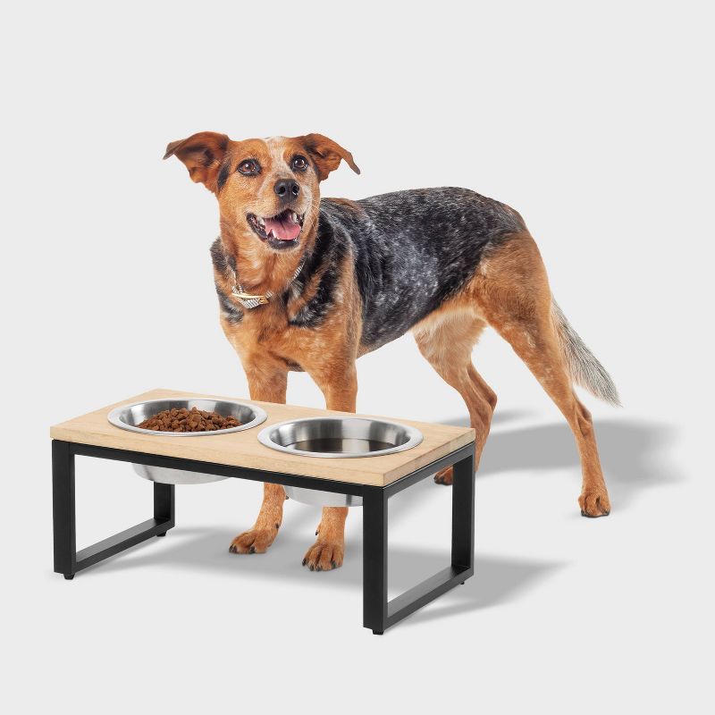 2 Cup Collapsible Short Elevated Feeder Double Cat &#38; Dog Bowl - Boots &#38; Barkley&#8482;, 3 of 5