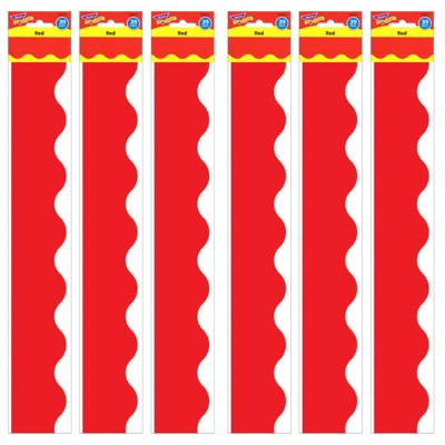 Trend Red Terrific Trimmers, 39 Feet Per Pack, 6 Packs